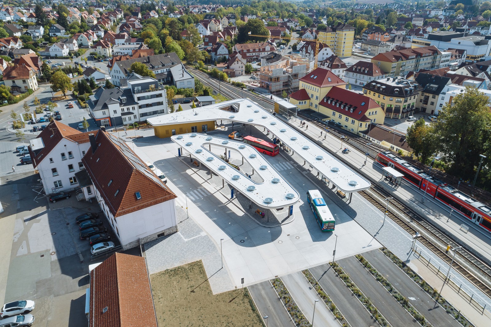 Bahnhof und Zob Korbach