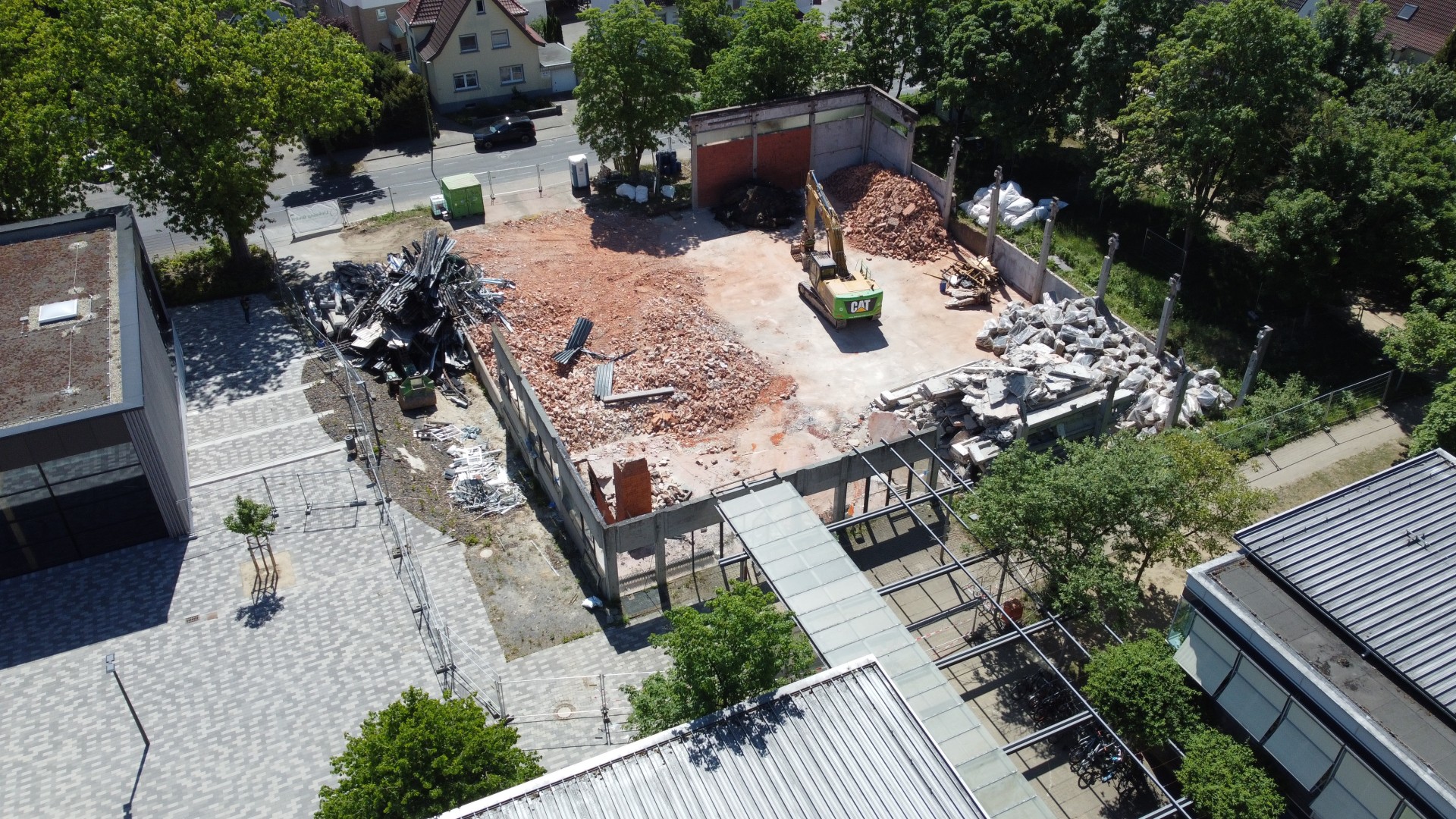 Baustellenupdate - Abbruchbaustelle der Diesterwegschule