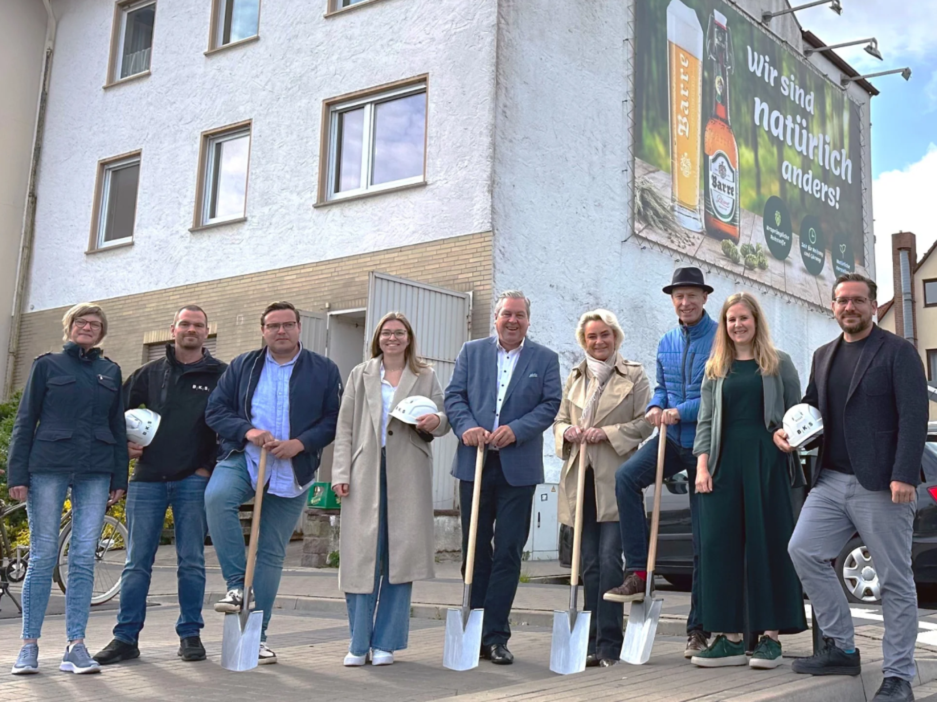 Baustellenupdate - Baustart für Brauereishop Barre