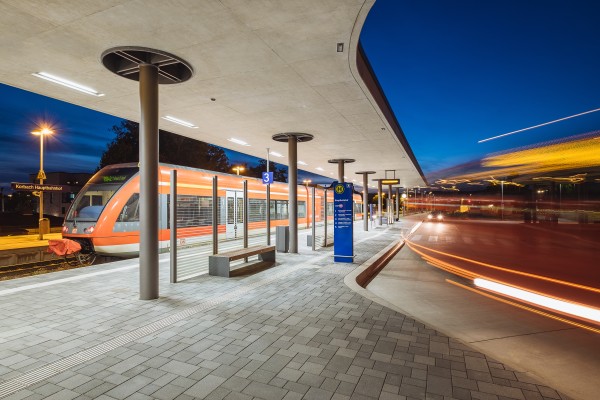 Bahnhof und Zob Korbach